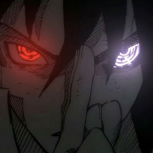 带土抓住玖辛奈的头发
